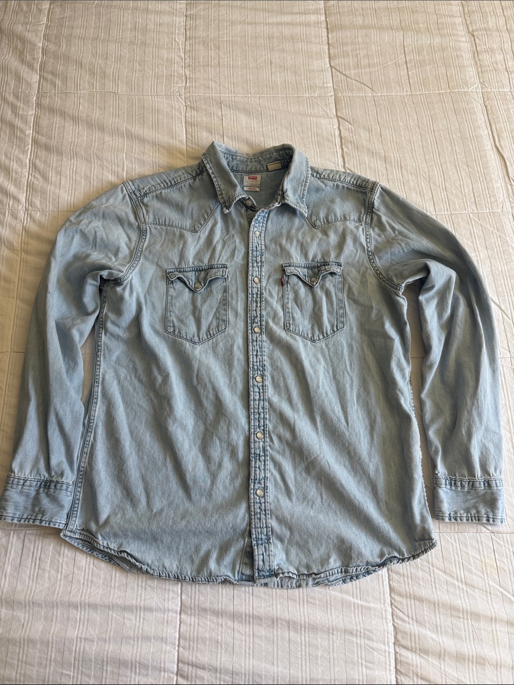Levi's Light Blue Denim Western Shirt